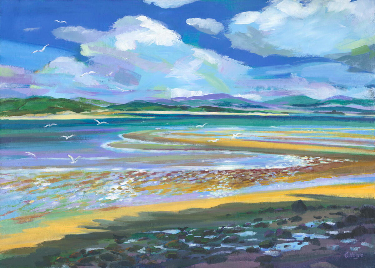 Llanbedrog Beach, 2021 FOR SALE, also available as a print.