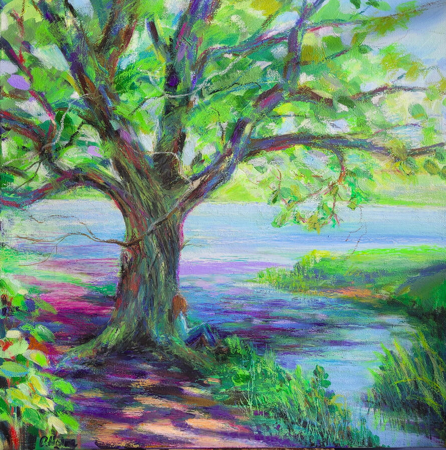 Me and this Tree, 2023 UNAVAILABLE. Available as a print.