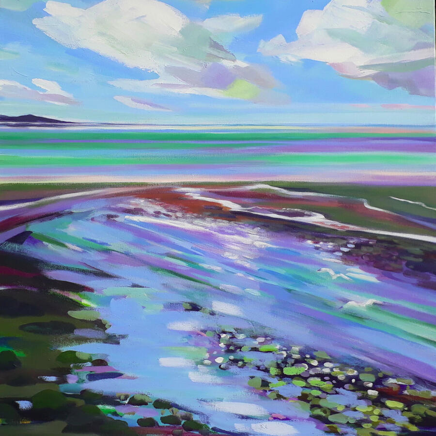 View Over the Dee 2 , 2021 SOLD/COMMISSION. Available as a print.