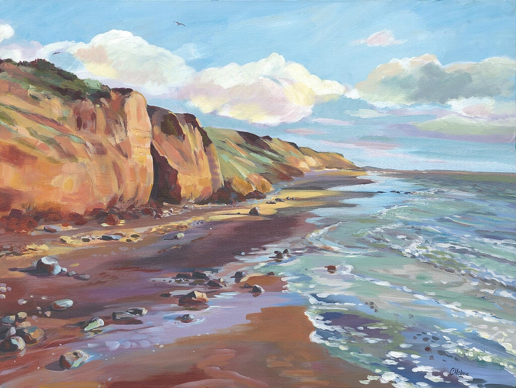 Red Cliffs, Thurstaston, 2021 SOLD. Available as a print.