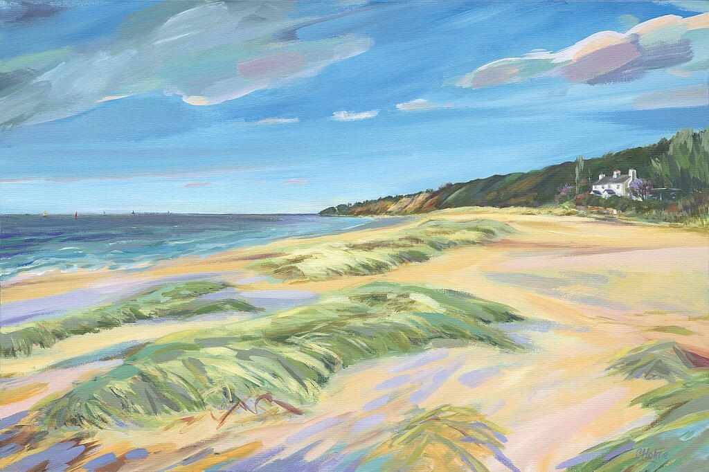 White Cottage, Thurstaston Beach, 2019 SOLD. Available as a print.